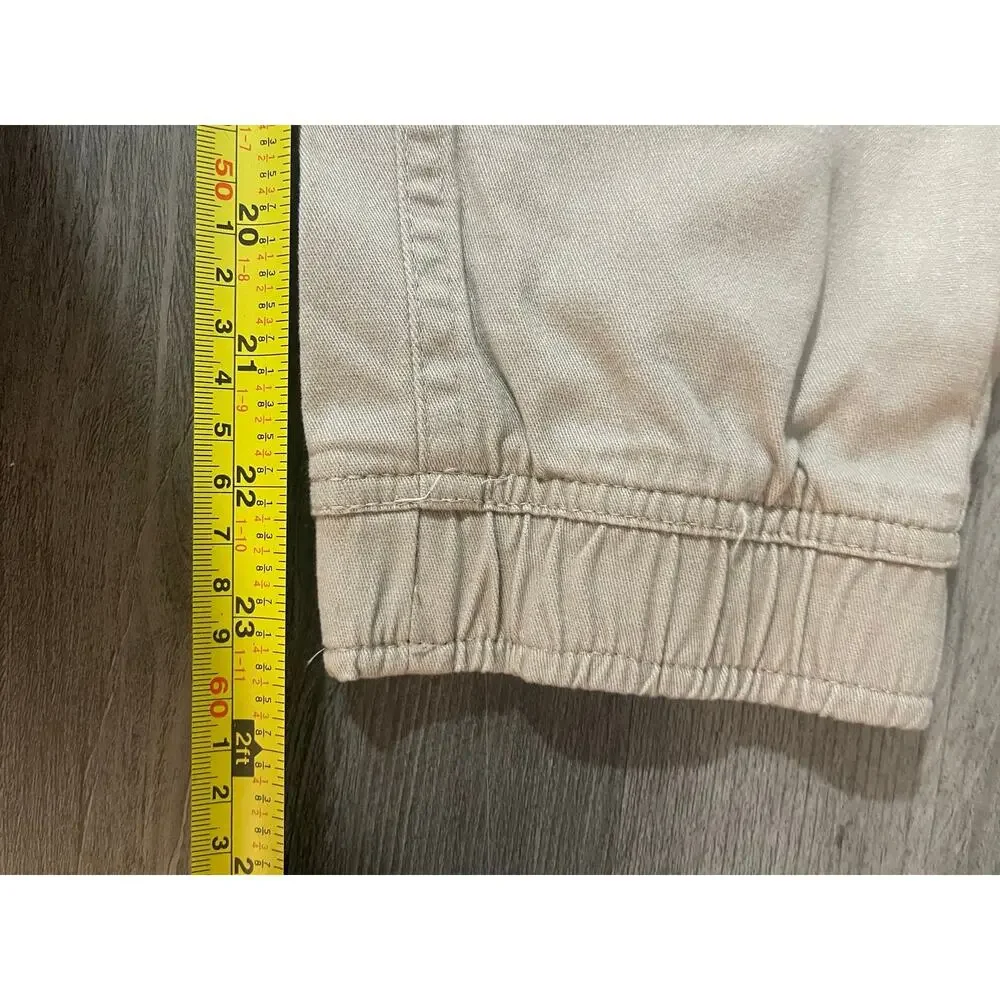 IZOD Boys 10/12 M Khaki School Uniform Jogger Pants Stretch NWT